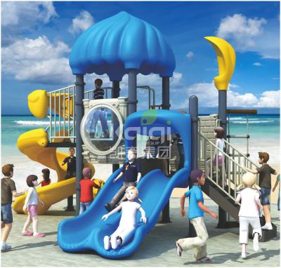 China Certificated durable LLDPE made anti-UV, anti-fade color optional out door playground for sale