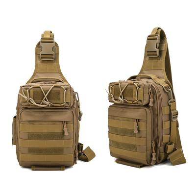 China Outdoor Waterproof Water Proof Small Laser Cut Gun Concealed Tactical Cross - Body Shoulder Pack Chest Sling Chest Bag for sale