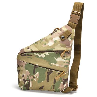 China Outdoor One-Shoulder Water Proof Fan Chest Bag Military Tactical Military Mountaineering Male Portable Army Bag for sale