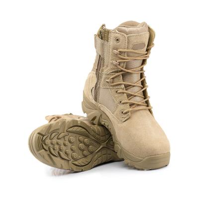 China Waterproof Tactical Boots Mens Special Forces Combat High Top Leather Desert Outdoor Hike Boots for sale