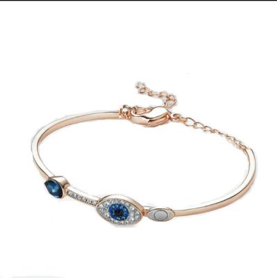 China Brilliant Tasty Evil Style Women's Indian Blue Eye Bracelet CLASSIC Inlay Gift Lead Agents Bracelet for sale