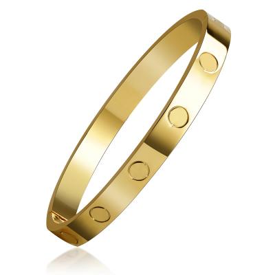 China Cheap factory nail personalized European and American trend silver bangle bracelet for sale