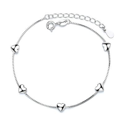 China CLASSIC factory selling silver 925 heart bracelet, bracelets jewelry women valentine's day gift ideas for sale