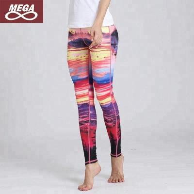 China Antibacterial Women's Active Wear Yoga Pants Organic Pink Ombre Legging For Workout Sports YOGA Clothing for sale