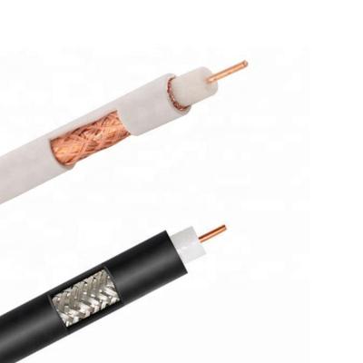 China CCTV Low Loss 75ohm RG6 2C Power Link Coaxial Cable System Messenger Since CCS Conductor 18AWG Foam Al- Pigtail OEM CCTV CATV Communication Cable MG of PE for sale