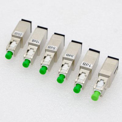 China Telecom Communication SC APC Male To SC Female Type Plug-in Attenuator Fixed Fiber Optic Attenuator With 1dB 3dB 5dB 7dB 10dB 15dB 20dB 25dB 30dB for sale