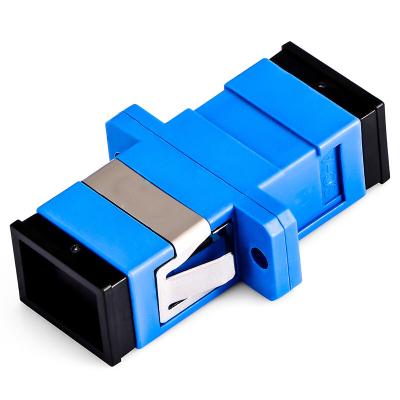 China Telecom Communication FTTH SC UPC Adapter Fiber Optic Adapter Coupler Main Square Adapter Simplex Single Mode Plastic for sale