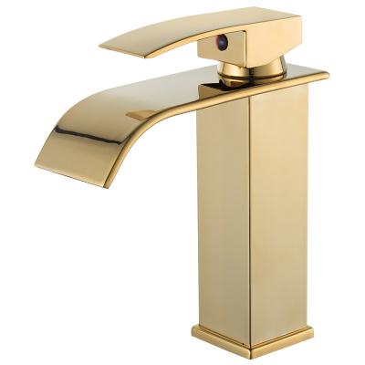 China Pull Out Nordic Style Waterfall Basin Faucet Spray Toilet Sink Home Bathroom Cabinet Pressurized Hot And Cold Water Faucet for sale