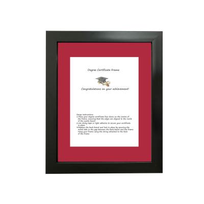 China View Set 11x14 Plastic Certificate Picture Frame With Mat Diploma Frame for sale