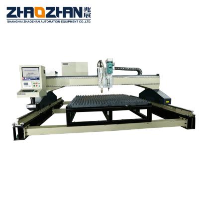 China Building Material Stores ZHAOZHAN New Product Gantry Style CNC High Definition Plasma Cutting Machine for sale