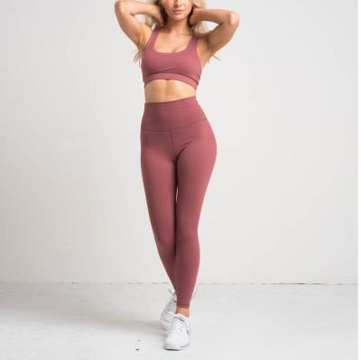 China 2019 Custom Clothing Activewear Antibacterial Sports Set Women Yoga Sets Bra And Legging Set for sale