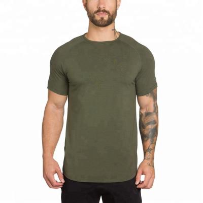 China Dongguan custom men's anti-pilling t-shirt O-neck thin fit men's T-shirt cotton sportswear men's T-shirts for sale