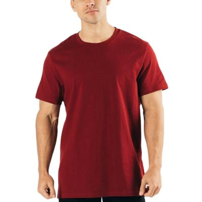 China Anti-Wrinkle Mens Cotton Heavy Soft Elastic Oversized T-Shirts Tee Running Fitness Tee for sale