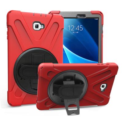 China ROCKY & DOUBLE LAYER STRUCTURE Yapears Tablet Silicone Shockproof Case Cover For Samsung Galaxy Tab A 10.1 T580 for sale