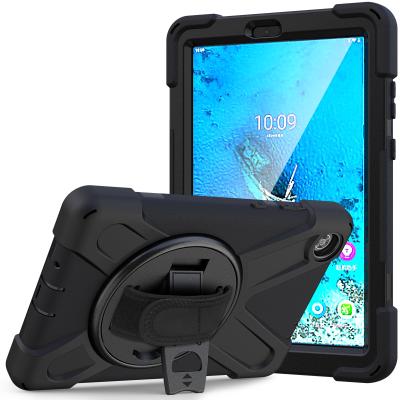 China Shoulder Strap Yapears Case New For Lenovo Tab M8 Rugged Heavy Duty Shockproof Case With 360 Degree Kickstandand Hand Strap for sale