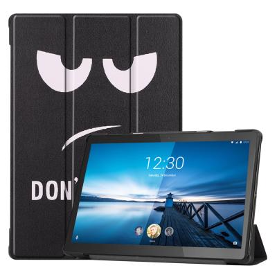 China Yapears Book Case For Lenovo Tab M10 TB-X605 Smart Cover Tablet Eyes Large CPU Holder Trifold Leather Smart Tablet Case for sale