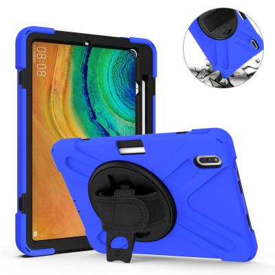 China Hand Rotating Strap Yapears 360 Degree Rotating PC Silicone Cover Hybrid Case With Strap For Huawei Matepad Pro 10.8 Tablet Covers for sale