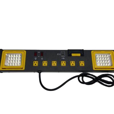 China Power Charging Factory Direct Supplier Universal Widely Spaced Surge Protector Power Strip Tower With Led Light for sale