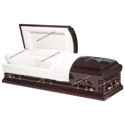 China American style 8828 coffin velvet interior American style for funeral woodcaskets and coffin and wooden casket for sale