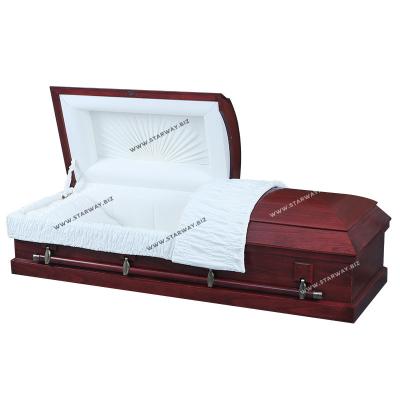 China Zion Knock-Down Casket Style 3101 American Solid Paulownia Wooden Casket Handles for sale