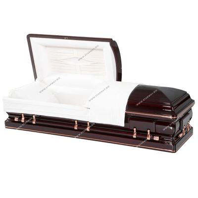 China New Starway American Style 9308 Wooden Caskets For Funeral Supplies Casket Mahogany Wood Casket Wooden Casket for sale