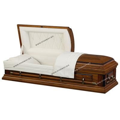 China American Style Customized American Style Metal Funeral Caskets And Casket Caskets And Wooden Caskets for sale