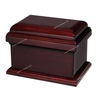 China U1003 Starway style American high quality mini delicate wooden cremation funeral adult urns for sale