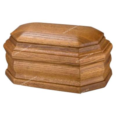 China U1006 Factory Supply American Style Red Oak Solid Wood Urns Human Ashes Urns for sale