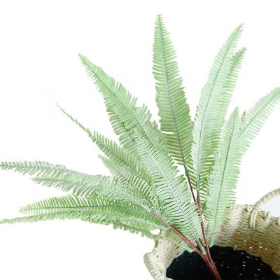 China 2020 High New Simulation Artificial Silk Leaves Wholesale Artificial Fern Leaves for sale