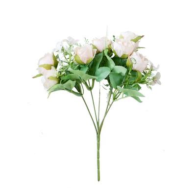 China Real Touch Nature Artificial Flower Rose Bouquet For Wedding Decoration Peony Wholesale Silk Flower for sale