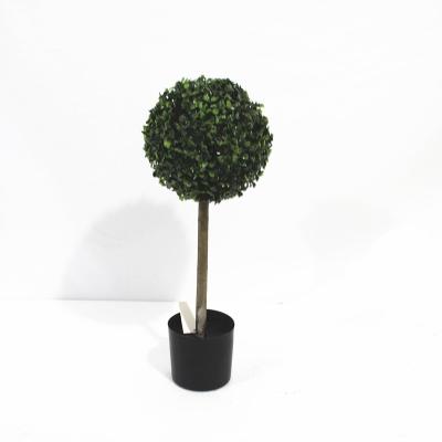 China High simulation cheap and real touch boxwood ball plastic artificial tree for sale