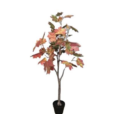 China Artificial Green Garden China Factory Wholesale Artificial Plastic Decorate Maple Tree, Silk Maple Tree For Wedding Decoration for sale