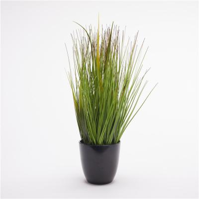 China Cheapest Garden Artificial Green Design 42cm Artificial Onion Grass For Home Garden for sale