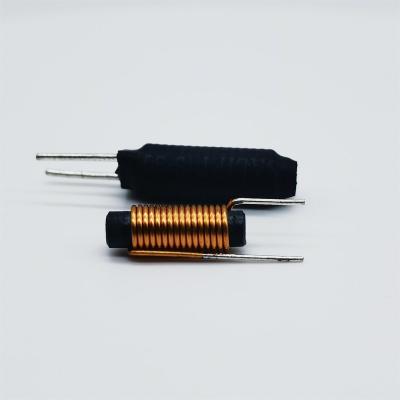 China Energy storage Customized 2.2uh 3.3uH 4.7uH 6.8uH Ferrite R-Rod Magnetic Core Inductor Empty Core Resistive Current Inductor for sale