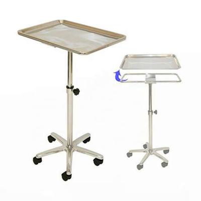 China Basic BD Special Designed Surgical Table Instrument Rack Trolley Tattoo Stainless Steel Movable Workbench for sale