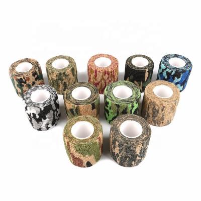 China 60% breathable! Final Clearance On 12 Rolls Camouflage Cohesive Bandage 50mm Tattoo Grip Wrap Tapes For Sports Injury for sale