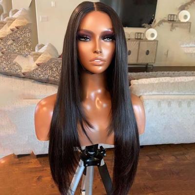 China Other Indian Raw Virgin Hair Vendor Lace Front Straight Human Hair Wigs 13X6 Hd Straight Lace Front Wigs for sale