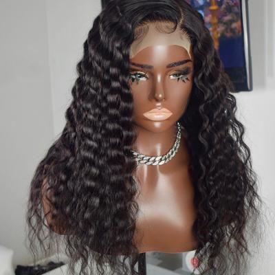 China Other Virgin Hair Wig Hd Raw Lace Closure Wig Pre Plucked Swiss Lace Wig Deep Wave Hair for sale