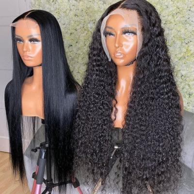 China Other 150% 180% Density HD Full Lace Human Hair Wigs For Color Women, Transparent Lace Front Wig Wholesale Virgin Brazilian Hair for sale