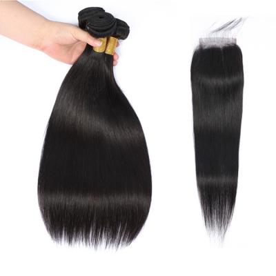 China Curly Grade 8A Hair Bundles With Closure Virgin Hair Bundles With Closure for sale