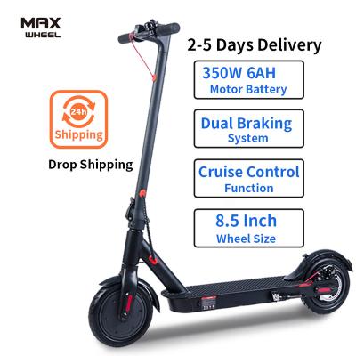 China Maxwheel Electric Scooters E9Pro 350W Unisex Adult Electric Scooter Foldable For USA Scooter 36V 7.5ah/10ah for sale