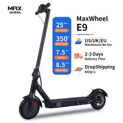 China 36V 10Ah Adult Electric Scooter 350W Battery E9 Two Wheel Unisex Powerful Motor Durable With 3 Speed ​​Mode for sale