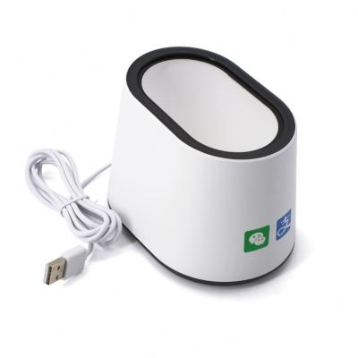 China USB Cable Wired Box 1D 2D Portable Barcode Scanner Scanner Desktop QR Code Reader 2D LED Barcode Scanner QR Code 130mm*93mm*93mm for sale