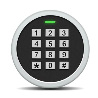 China Mini Round Shape Digital Keypad Indoor Standalone Access Control System for sale