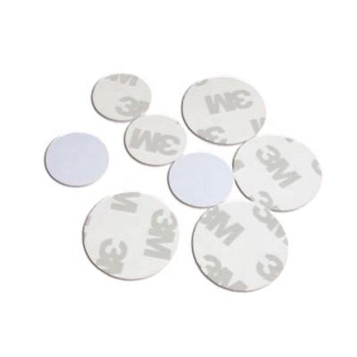 China MINI TAG 125Khz Customized ISO 14443a Rewritable PVC NFC Coin Tag RFID Token Sticker for sale