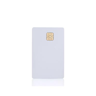 China Time Attendance SLE4442 Chip White Blank Plastic Rfid Printing Contact IC ISO 7816 PVC Smart Card for sale