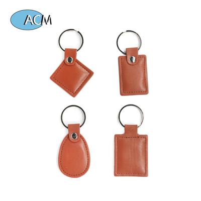 China Custom Different Types Waterproof / Waterproof 125KHZ IF HF Leather Key Rfid Fob for sale