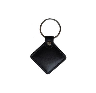 China MINI TAG Printing Customizable Wholesale Custom IF/HF 125khz Leather Keyfob Tag tk4100 Logo Leather RFID Tag for sale