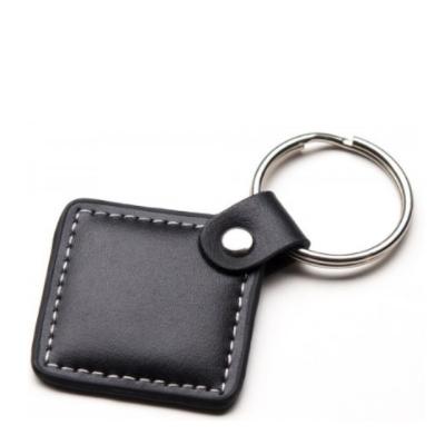 China IF/HF 125khz tk4100 customizable wholesale custom logo RFID printing leather key FOB tag for sale