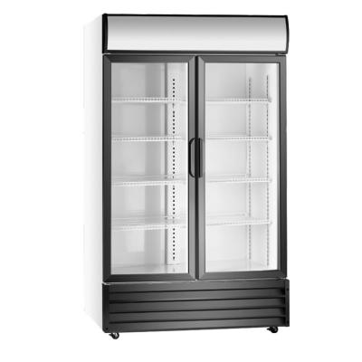 China Single-temperature Commercial Industrial Glass Door Display Refrigerator with CE for sale